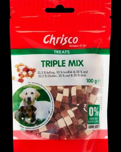 Chrisco Triple mix 100 g| Hundefoder, Kattemad Og Godbidder