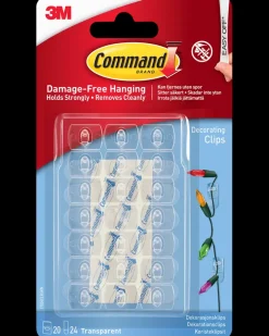 Command ™ Dekorationsclips Indendørs - Transparent| Tilbehør Og Kabler|Kroge Og Ophæng