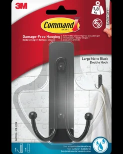 Command ™ Dobbelkrog Vådrum - Matsort Stor| Kroge Og Ophæng