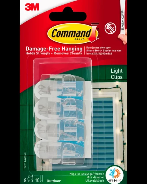 Command ™ Lysclips Udendørs| Tilbehør Og Kabler|Kroge Og Ophæng