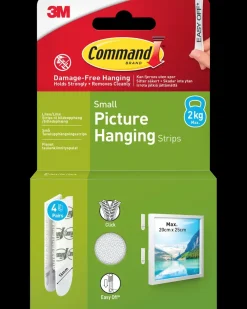Command ™ Strips Ophæng af billede - Hvid S| Kroge Og Ophæng