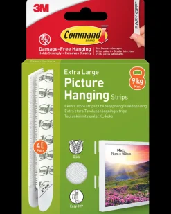 Command ™ Strips Ophæng af billede - Hvid XL| Kroge Og Ophæng