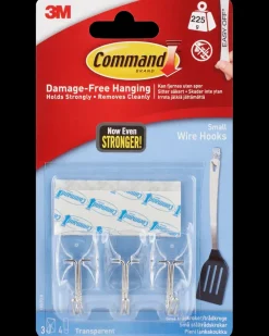 Command ™ Trådkroge med Strips - Transparent Små| Kroge Og Ophæng