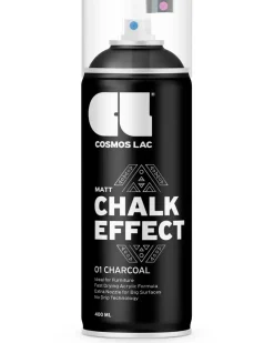 Cosmos Lac Spray Chalk Effekt - CHARCOAL| Spraymaling