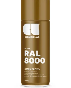 Cosmos Lac Spray GREEN BROWN RAL8000| Spraymaling