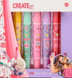 CREATEit! Hårkridt - Sæt med 5 stk| Kosmetik Og Personlig Pleje