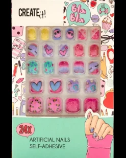 CREATEit! CREATEit Negle 24 stk. - assorterede design| Kosmetik Og Personlig Pleje|Øvrigt Legetøj