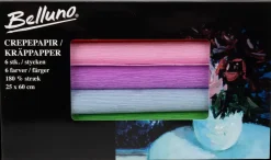 Belluno Crepepapir 180% 6-pak| Øvrige Hobbyartikler
