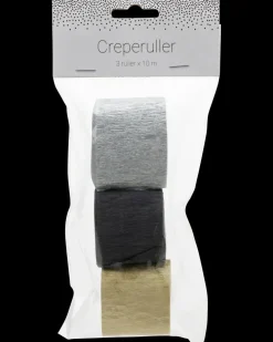 Crepepapir 3-pak - assorterede farver| Festartikler