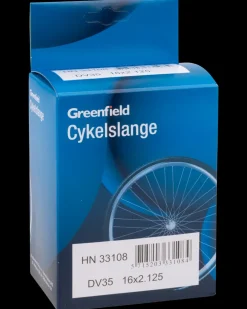Greenfield Cykelslange 16" 2,0-2,125" DV| Slanger Og Ventiler