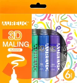 AUREUO 3D maling 6-pak klassisk| Øvrige Hobbyartikler