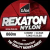 DAM Nylon Fiskeline 860 m 0,35 mm - clear| Fiskestænger, Hjul Og Liner
