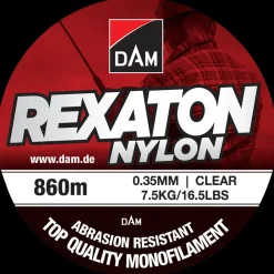 DAM Nylon Fiskeline 860 m 0,35 mm - clear| Fiskestænger, Hjul Og Liner
