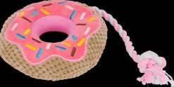 DanPet Hundelegetøj donut med reb| Hundelegetøj Og Kattelegetøj