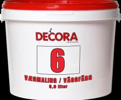 Decora Vægmaling 9 L glans 6 - hvid| Maling Indendørs