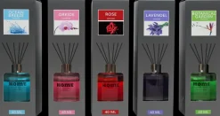 Diffuser inkl. duftpinde - assorterede varianter| Øvrige Artikler