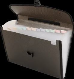 DOCUSMART Hjemmearkiv med 13 rum til A4 - ass. farve| Kontorartikler