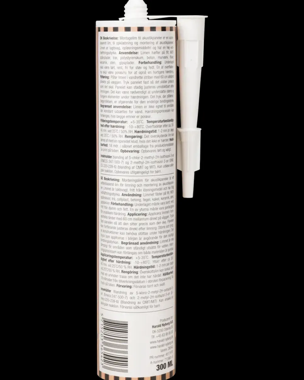 Droppen Elegance Montagelim til akustikpanel 300 ml| Akustikpaneler|Lim Og Klæber
