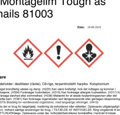 Droppen Tough as Nails 300 ml| Lim Og Klæber