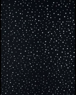 Dug med stjerner sort/sølv| Nytårspynt