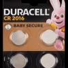 DURACELL CR2016 4-pak| Batterier