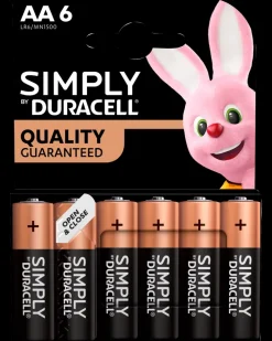 DURACELL Simply Batteri AA 6-pak| Batterier