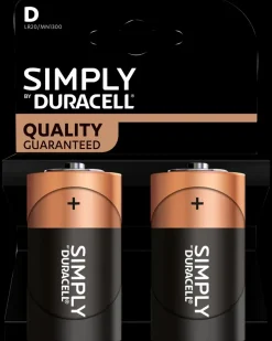 DURACELL Simply Batteri D 2-pak| Batterier