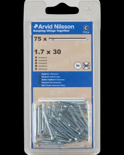 Arvid Nilsson Dykker firkantet 1,7 x 30 mm 75-pak| Søm Og Kramper