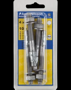 Arvid Nilsson Ekspansionsbolt M10 x 90 mm 4-pak| Øvrige Monteringsbeslag