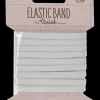 Elastik flad 6,5 mm x 5 m - hvid| Sy Og Strik