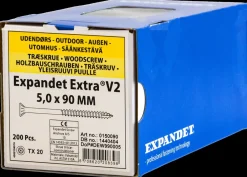EXPANDET Spånskrue 5 x 90 mm TX20 200 stk.| Skruer