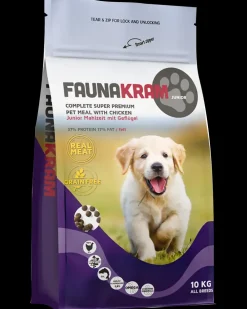 Faunakram Hundefoder med kylling junior 10 kg| Hundefoder, Kattemad Og Godbidder