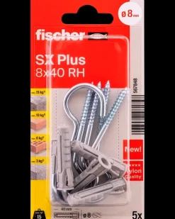 Fischer Krogdyvel SX Plus 8 x 40 mm 5 stk.| Dyvler Og Plugs