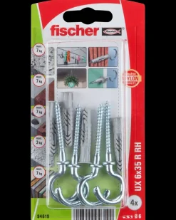 Fischer Krogdyvel uni UX 6 x 35 mm 4-pak| Dyvler Og Plugs