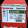 Fischer Spånskrue 6 x 140 mm TX30 100 stk.| Skruer