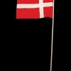 Flag i træ og tekstil H. 61 cm| Festartikler