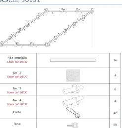 Fod #14 til bundramme PVC Partytelt| Tilbehør Og Reservedele