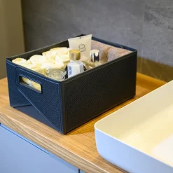 Foldekasse 33 x 23,5 x 15,5 cm grå| Opbevaringsbokse Og -Kasser