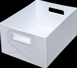 Foldekasse 33 x 23,5 x 15,5 cm hvid| Opbevaringsbokse Og -Kasser