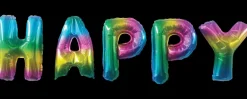 Folieballon 40 cm Happy - 5 bogstaver| Festartikler