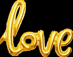 Folieballon 71 cm Love - Guld| Festartikler