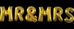 Folieballon 40 cm Mr&Mrs - Guld| Festartikler