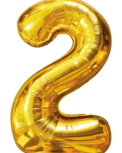Folieballon Guld 86 cm - Nr 2| Festartikler|Nytårspynt