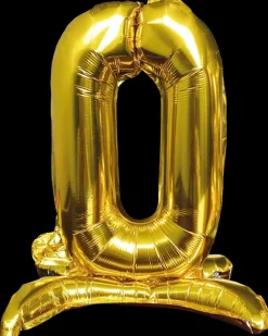 Folieballon Guld 70 cm - Nr 0| Festartikler|Nytårspynt