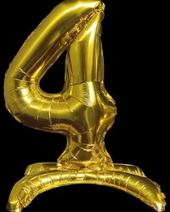 Folieballon Guld 70 cm - Nr 4| Festartikler|Nytårspynt
