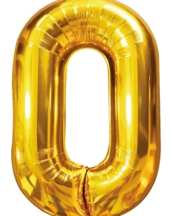 Folieballon Guld 86 cm - Nr 0| Festartikler|Nytårspynt