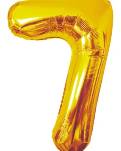 Folieballon Guld 86 cm - Nr 7| Festartikler|Nytårspynt