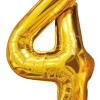 Folieballon Guld 86 cm - Nr 4| Festartikler|Nytårspynt