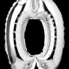 Folieballon H. 35 cm sølv - nr. 0| Festartikler|Nytårspynt