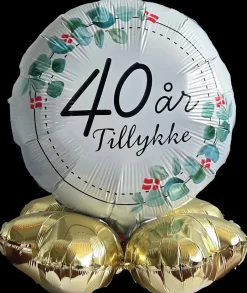 Folieballon på fod Ø35 - 40 år| Festartikler